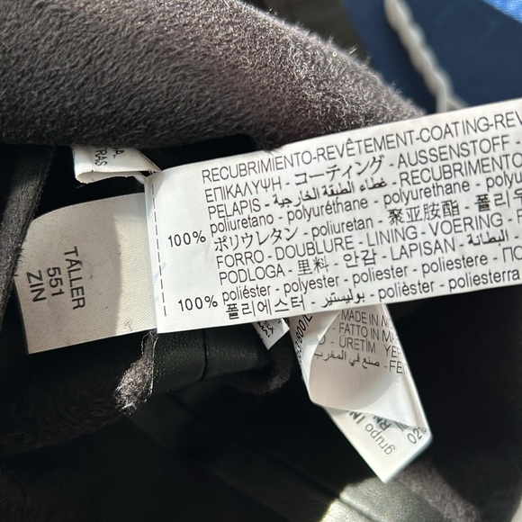 ZARA faux vegan leather pinafore overall dress size large - Picture 7 of 12